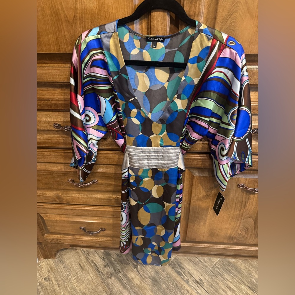 Taylor and Hyde 100 percent silk dress vintage NWT